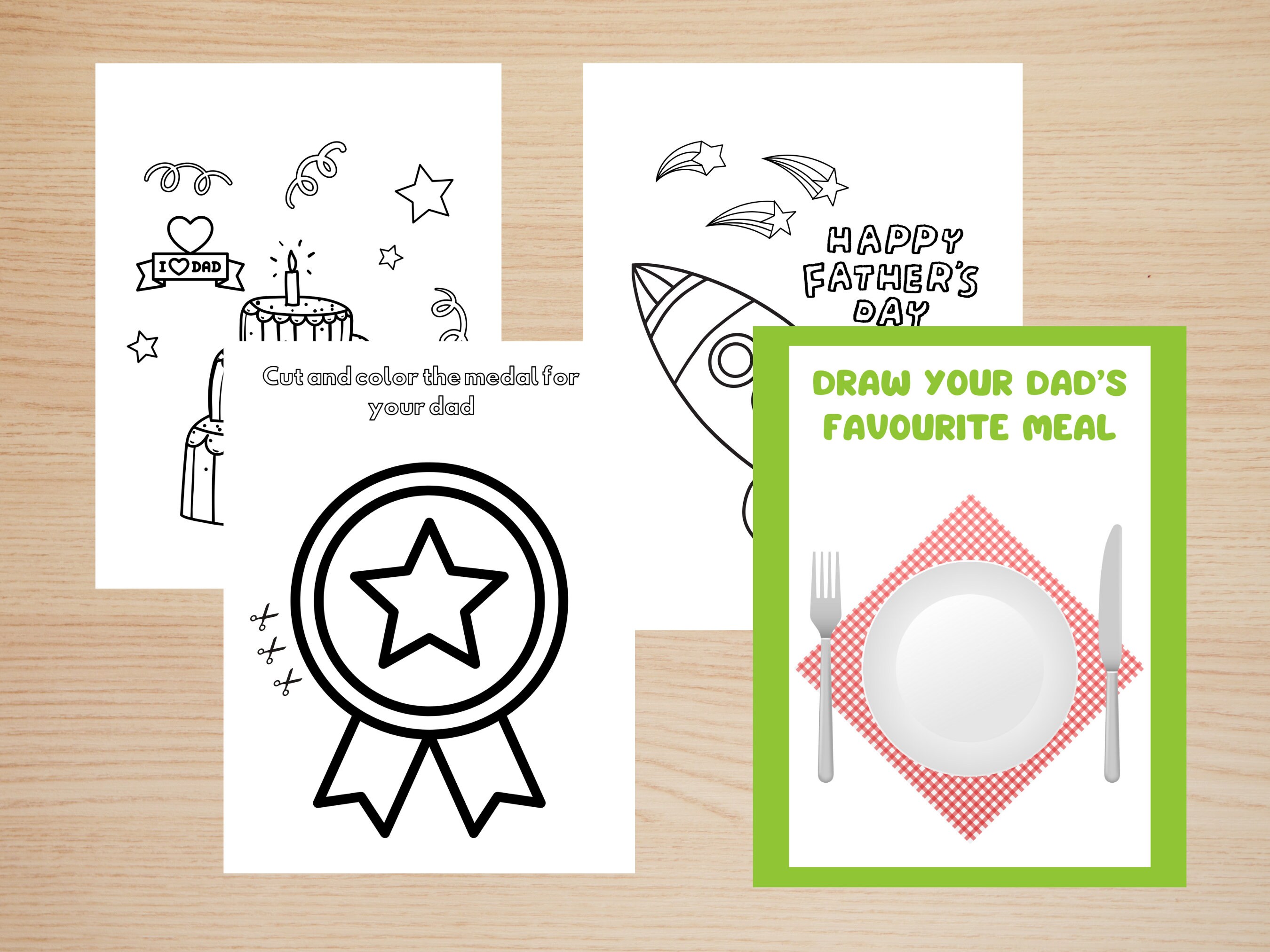20 Father's Day Worksheets for Preschoolers, Father's Day Printables ...