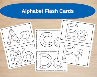 Alphabet Flash Cards, ABC Flash Cards, A-Z Cards, Learn ABCs, Alphabet for Preschoolers, Learning Alphabet, Learning ABCs, Alphabet for Kids