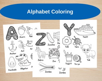 Alphabet Coloring Pages, Letter Recognition Worksheets, Alphabet Coloring Pages, Learning Alphabet, Worksheets