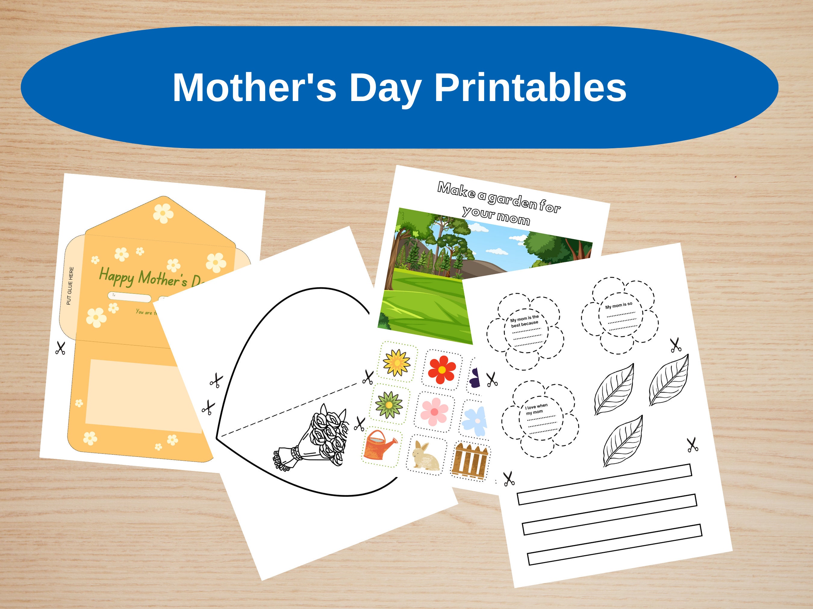 20 Mother's Day Worksheets for Preschoolers, Mother's Day Printables