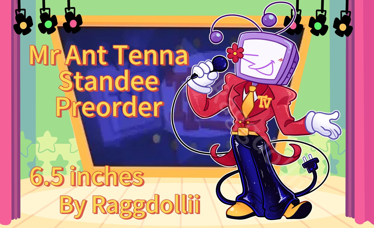 Deltarune Standee Preorder Mr Ant Tenna Tv Time Spamton G Spamton Etsy 