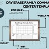 Editable Dry Erase Family Command Center With Calendar To do List