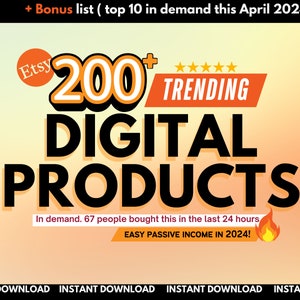 Digital Product Ideas To Create And Sell Today For Passive Income, Etsy Digital Product for Small Business Ideas Business Guide