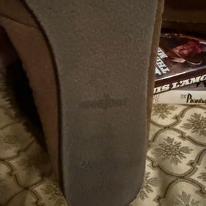 Minnetonka Mokassin Stiefel Damen 8,5 Braun Wildleder Kunstpelz Trim Ankle Booties Coz Bild 7