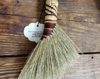 Hand Tied Hens Wing Whisk Broom, Havencroft Farm, Natural Broom Corn