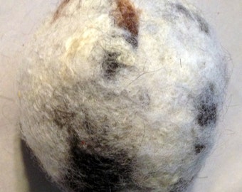 Dryer Ball, Pet Toy, Natural Wool Felt Ball