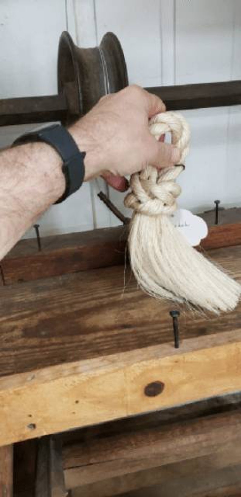 Riverboat Whisk, Dust Broom, Hand Tied Sweep image 1