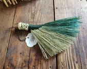 Hen 39 s Wing Whisk Broom, Hand Tied, Havencroft Farm Broom, Natural Broom Corn, Functional Art Broom