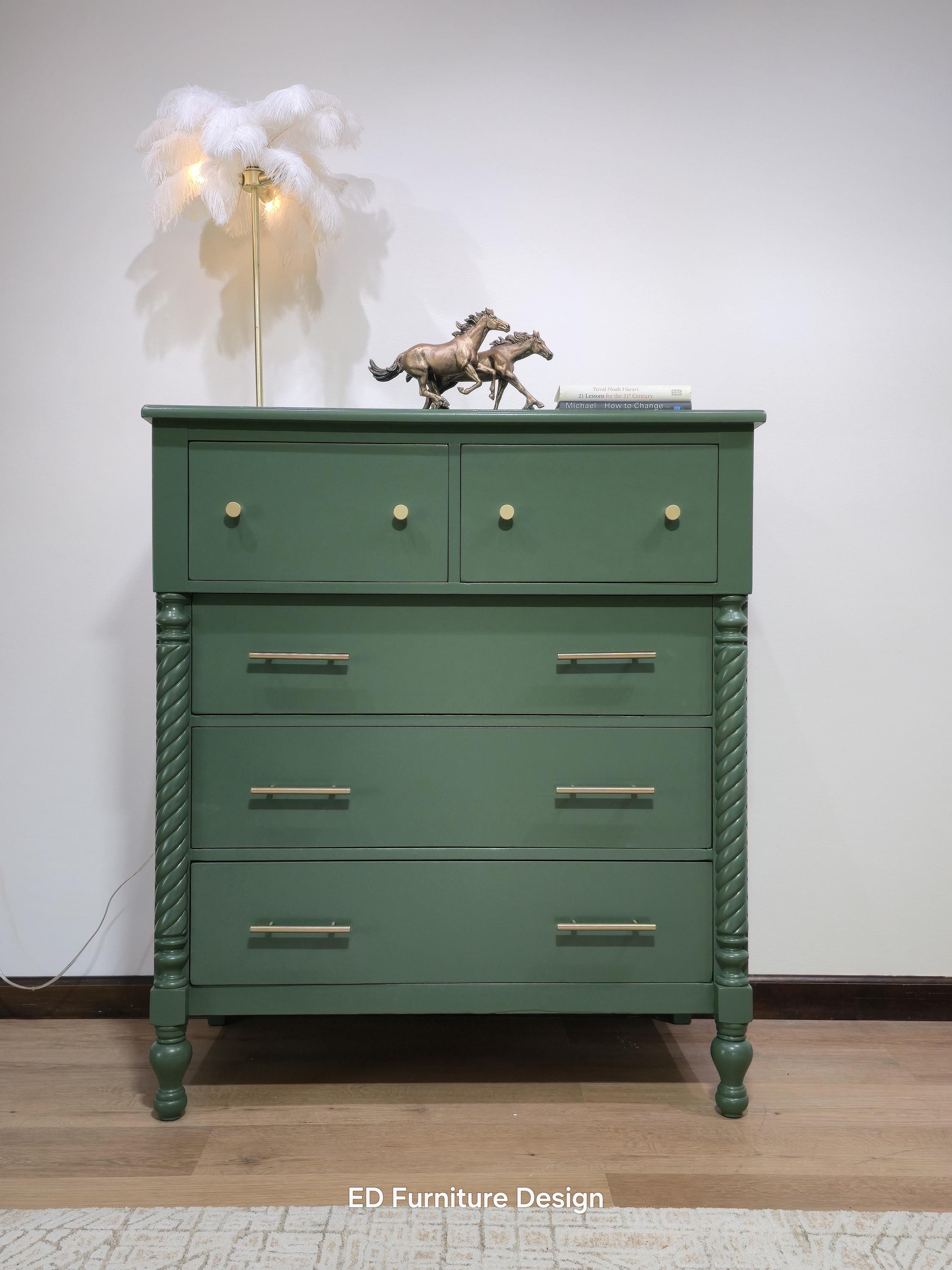 Green Antique Tall Dresser - Etsy Green Antique Tall Dresser - Etsy