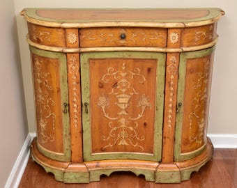 SOLD Chelsea House - Cabinet Credenza Wooden Decor Hand Painted 25332