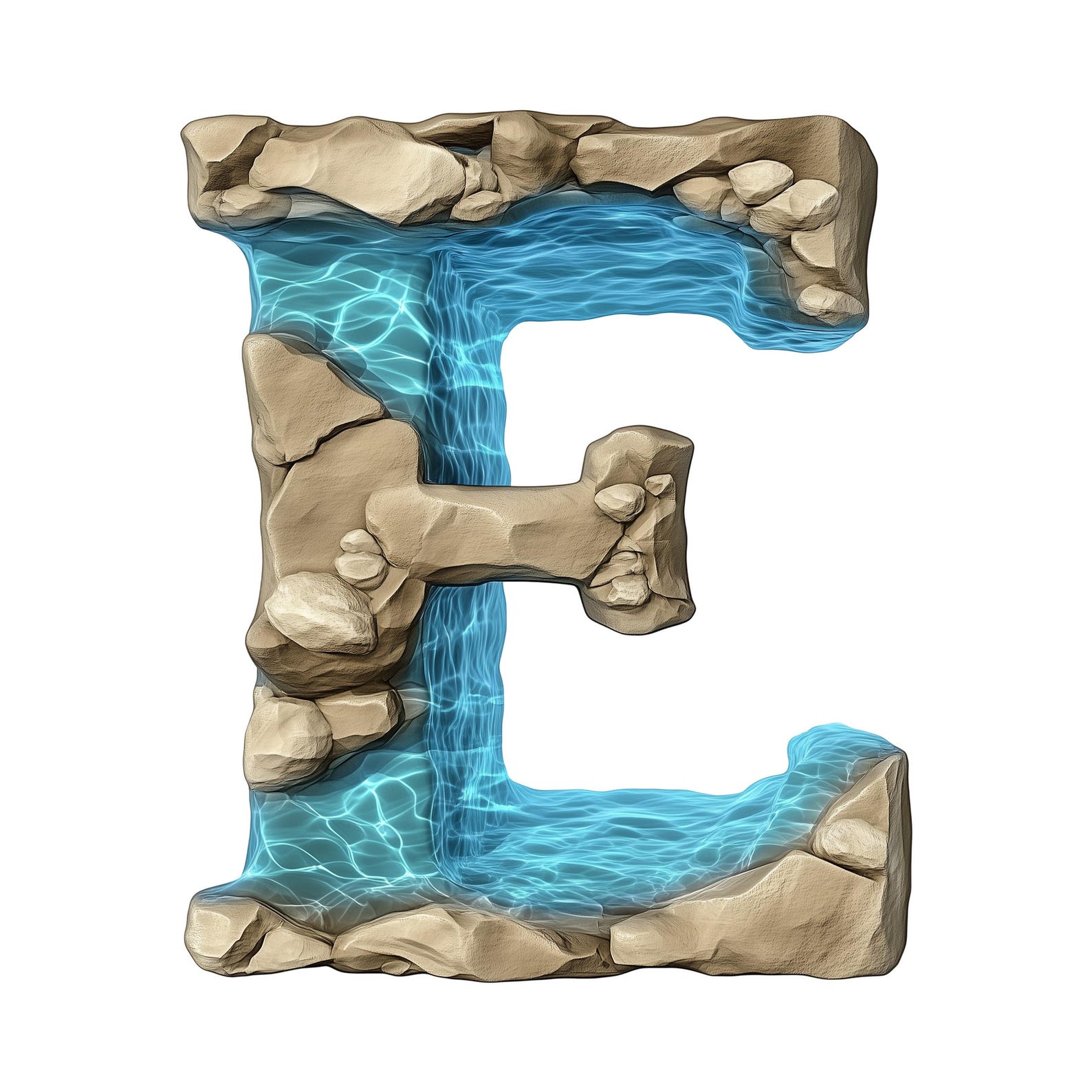 Blue Lagoon Alphabet PNG – 36 Letters & Numbers | High-res, Transparent ...