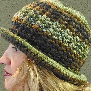 Bucket Hat. Crochet Pattern. Roll Brim. Awesome Texture. Chunky Weight. image 1
