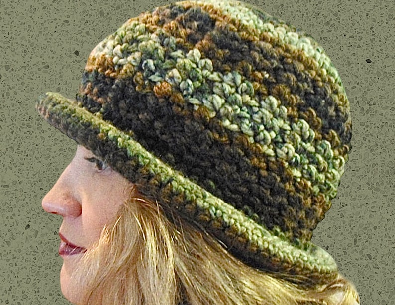 Bucket Hat. Crochet Pattern. Roll Brim. Awesome Texture. Chunky Weight. image 1