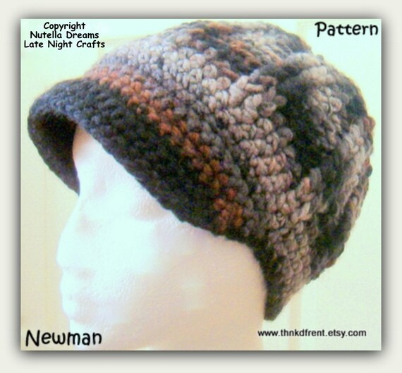 Crochet Pattern. Newsboy Hat. Great 
