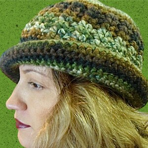 Bucket Hat. Crochet Pattern. Roll Brim. Awesome Texture. Chunky Weight. image 2