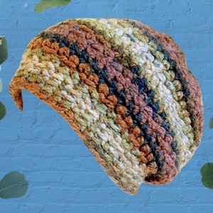 Beanie Crochet Pattern. Chunky Unisex Slouchy Style. Great Texture. Only 24 Rounds. image 1