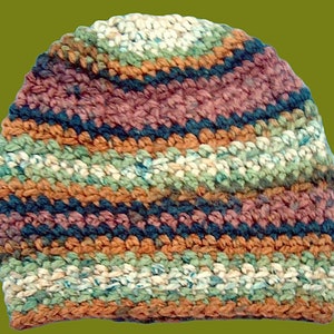 Beanie Crochet Pattern. Chunky Unisex Slouchy Style. Great Texture. Only 24 Rounds. image 2