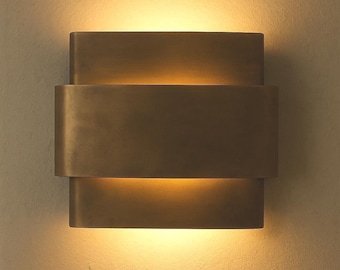 Handmade Brass Wall Lamp - Modern Vintage wall Sconce