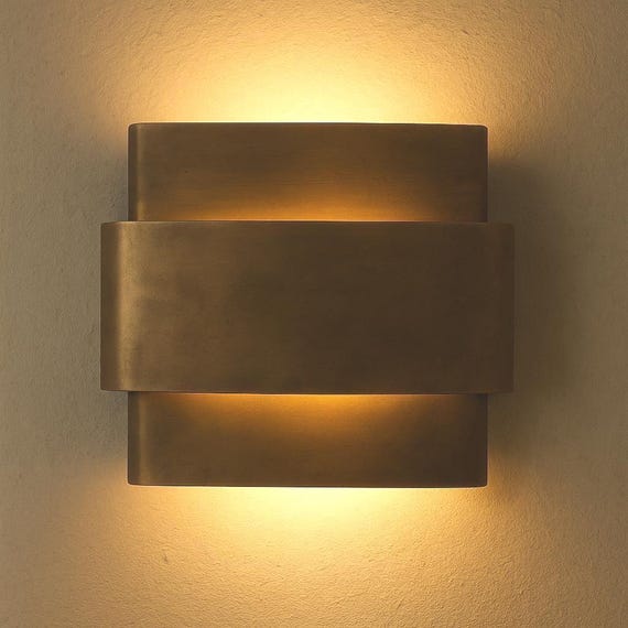Handmade Brass Wall Lamp - Modern Vintage wall Sconce