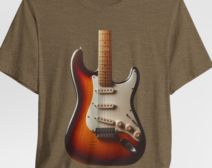 Music Tshirt, Artist Shirt, Singer Tshirt, Gift for Musician, Band Shirt, Singer Shirt, Strat and Marshall