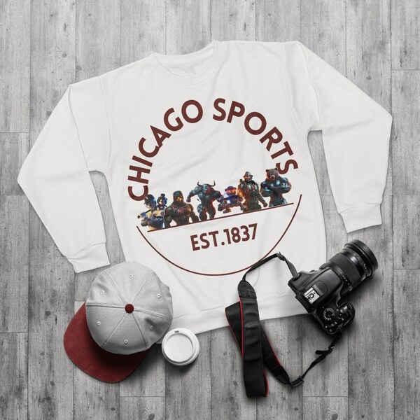 Unisex Sweatshirt  - Chicago Sports Shirt, Sports Shirt, Team Sports, City Sports, Sports Mascots