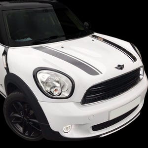 Pixel Printworks | Bonnet Stripe Vinyl Decals | Suitable for Mini Cooper and Countryman