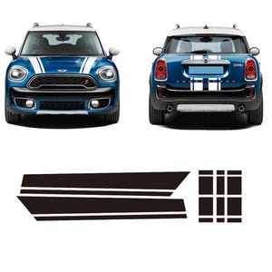 Bonnet & Boot Stripe Decals for Mini Cooper Countryman Full Kit - Vinyl ...