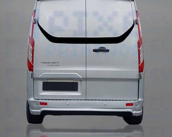 3x Ford Transit Custom Mk7/8 Aufkleber-Set In Carbon & Union Jack - Glänzend, Für Front & Heck