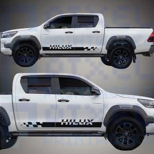 Pixel Printworks Side Stripes Vinyl Decals for 2015-2023 Toyota Hilux – Durable & Weatherproof