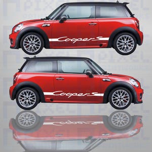 Pixel Printworks | Side Stripe | Vinyl Decal | Suitable for Mini Cooper S R50, R52, R53, R55, R56, R57, R58, R59 and F56