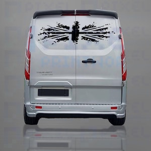 ユニオンジャック リアドアビニール - フォードトランジットおよびその他バン用 (Pixel Printworks 製)