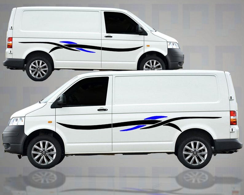 Vans Inyl Sticker Campervan Vinyl Graphics Kit - Universal Decals for SWB & MWB Vans by ...