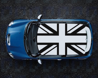 Mini Rover - Mini Cooper Classic - Adesivi Union Jack Per Tetto Bianco - Foto 4