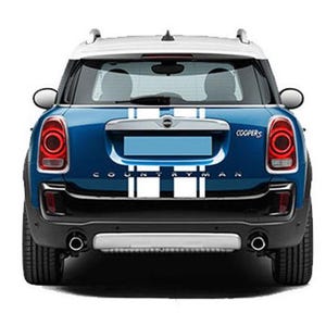 Bonnet & Boot Stripe Decals for Mini Cooper Countryman Full Kit - Vinyl ...