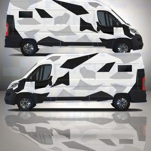 Universales abstraktes Camo Vinyl Grafik-Kit - Geeignet für alle LWB Van Modelle