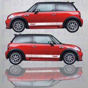 Pixel Printworks | Side Stripe | Vinyl Decal | Suitable for Mini Cooper R50, R52, R53, R55, R56, R57, R58, R59 and F56