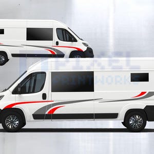 Pixel Printworks | Conventional Motorhome Graphics Kit | Vinyl Decal | Universal | Suitable for Caravans, Motorhomes, Campers and Vans