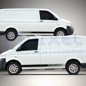 Pixel Printworks / Raya lateral / Calcomanía de vinilo / Adecuada para VW Transporter T4, T5 y T6