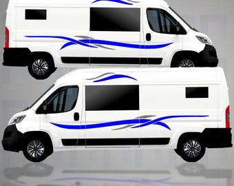 Adesivi McLouis Bambù - Adesivi in vinile prespaziato - Set adesivi camper