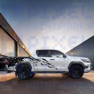 Pixel Printworks | Graphics Vinyl Decals Kit for 2015-2023 Toyota Hilux | Durable & Weatherproof