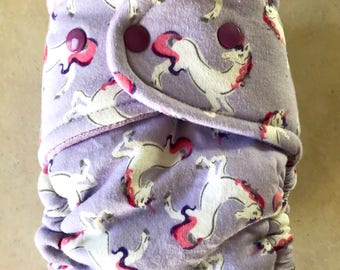 Unicorn OS Fitted Cloth Diaper