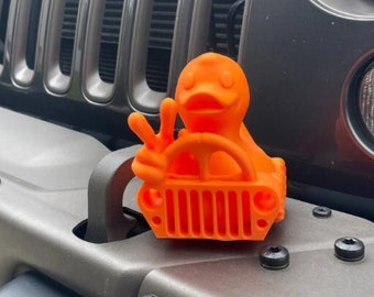 Hey DUDE The BIG SHOW van Up & Duck - Grote magnetische Jeep Duck Collectible - Sterke rubberen buitenmagneet - Jeep Lover Custom Accessory