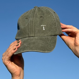 Gorra con monograma personalizada - Gorra vintage bordada para papá - Regalo perfecto para él y para ella con iniciales