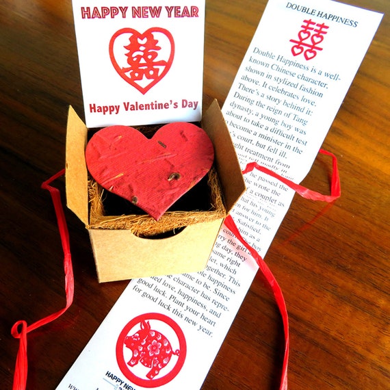 Double Happiness Wedding Favors Seed Planting Gift Boxes Kit Etsy