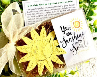 Seed Paper Sunshine in My Soul - Cadeau BFF - Carte Premier Anniversaire