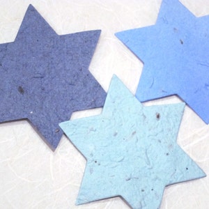 20 LARGE Star of David Flower Seed Paper Bar Mitzvah Favors Bat Mitzvah Favors Tu B'Shevat Passover image 2