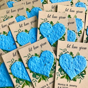 Flower Seed Paper Wedding Favors Eco Friendly Love Grows Plantable Cards image 2