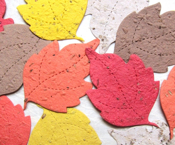 Leaf Plantable Seed Paper Favor