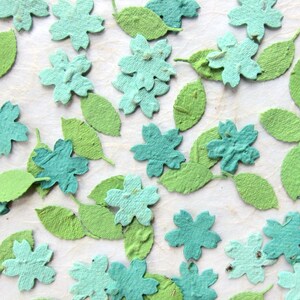 100 Flower Seed Paper Confetti Cherry Blossom Flowers - Plantable Paper Wedding Flowers