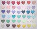 100+ Flower Seed Paper Confetti Hearts Wedding Favors - Plantable Paper Hearts - Red Pink Coral and more 